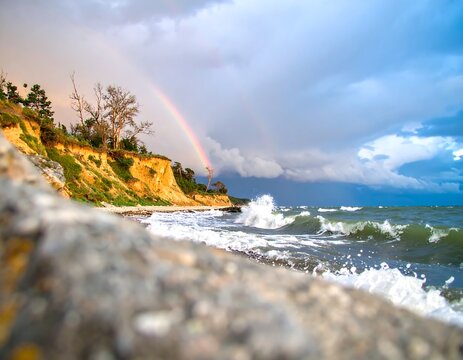 Coastal rainbow