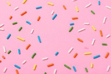 Colorful confetti seamless pattern vector illustration on a white background, perfect for a festive party or birthday decoration