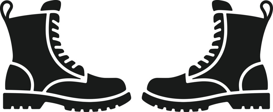 black boot clipart