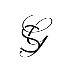 initial letter s with g script logo