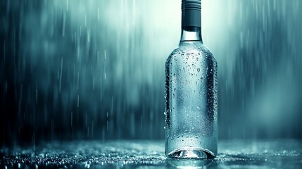 Bottle in Rain