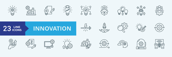Innovation icon pack Illustration vector 