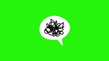 Anger bubble text on a white background