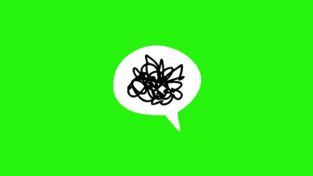 Anger bubble text on a white background