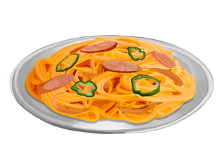 ナポリタンスパゲティ（フォークなし）