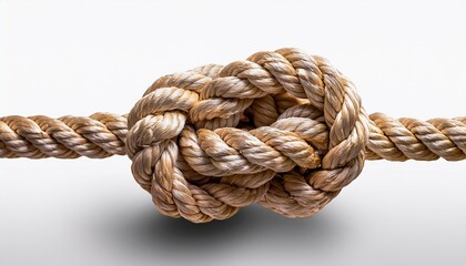 A Tightly Wound Nautical Rope Forming An Unbreakable Bond Symbol Of On Transparent Background