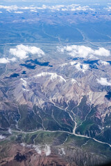 Obraz premium landscape mountain on plane