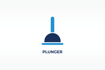 PLUNGER vector, icon or logo sign isolated symbol illustration