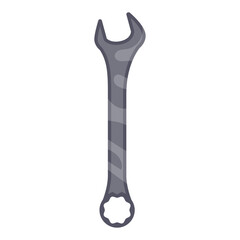 Spanner Tool Illustration - Adjustable Wrench for Mechanical Repairs and DIY Projects
