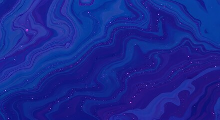Obraz premium Abstract Blue Liquid Flowing Pattern.