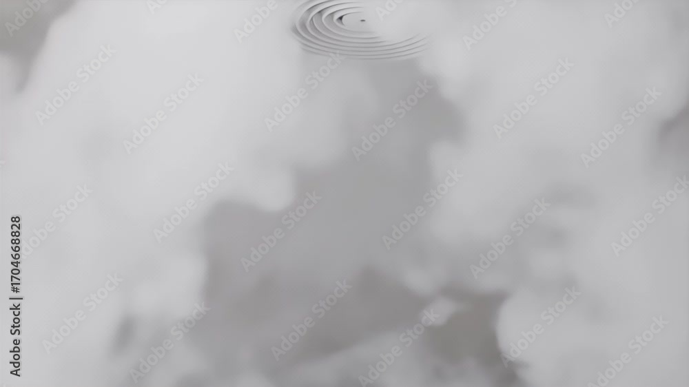 Poster abstract smoke formation on white background with circular ripples and fog effect