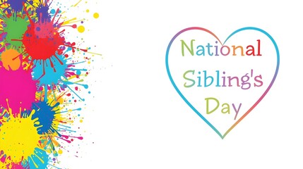 Fototapeta premium national siblings day design concept , vektor background