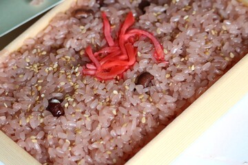 お赤飯　お祝い事　行事
