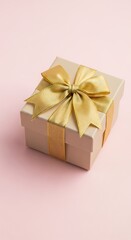 Fototapeta premium Gift Box with Gold Ribbon.