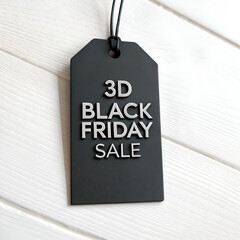 Black Friday sale sign on a wall