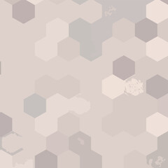 Abstract Geometric Hexagon Pattern  Neutral Tones with Modern Design for Backgrounds.
