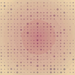 Abstract halftone gradient background with circles with artistic digital design.