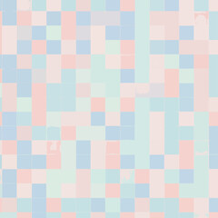 Fototapeta premium Abstract Pixelated Pattern in Soft Pastel Colors with Modern Digital Design.