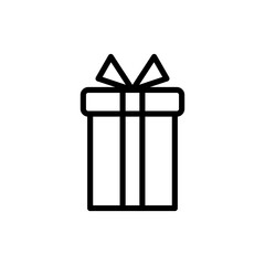 Gift icon symbol for apps and websites. gift sign and symbol. birthday gift