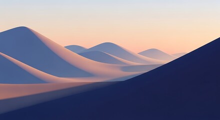 Majestic Mountain Range Sunrise View.