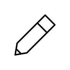 Pencil icon symbol for apps and websites. pen sign and symbol. edit icon vector