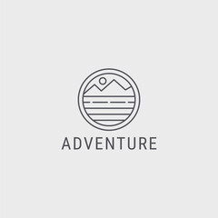 Adventure logo template vector illustration design