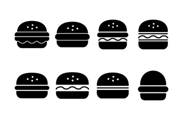 Burger icon logo design. burger sign and symbol. hamburger