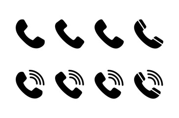 Fototapeta premium Call icon logo design. telephone sign and symbol. phone icon. contact us