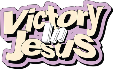 Victory in Jesus - Christian Religious Art with Bible