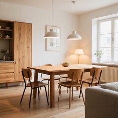 kitchen and dining room