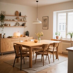 kitchen and dining room