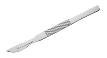 Surgical Scalpel Tool isolated on a transparent background