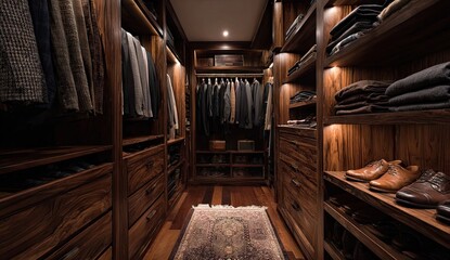 Elegant Walk In Closet Interior Design