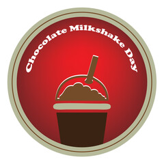 Chocolate Milkshake Day sticker