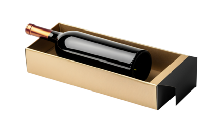 wine bottle isolated on white