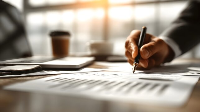 close up of hand writing on a paper