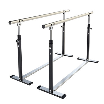 Gymnastic parallel bars isolated on transparent background, a sturdy and adjustable piece of equipment for training and exercise, promoting strength and agility