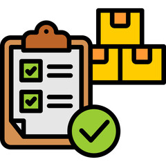 Inventory Control lineal color icon