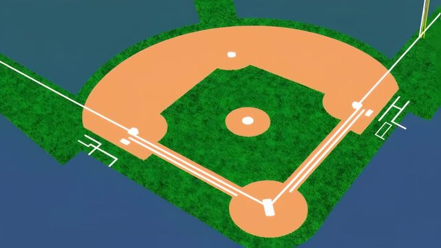 Baseball diamond graphic