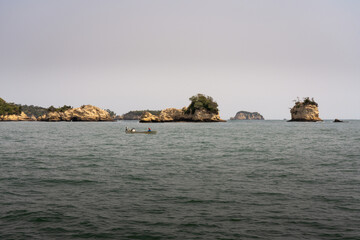 仙台の松島遊覧船からの風景