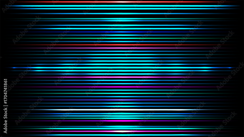 Aufkleber abstract digital background with vibrant neon light streaks and futuristic energy waves in motion vi