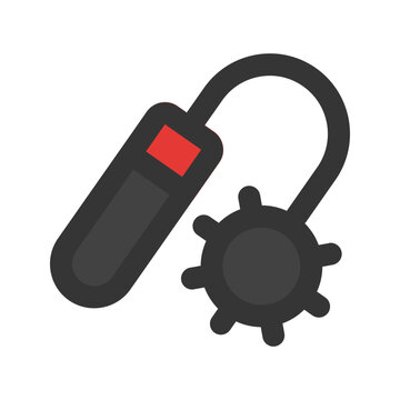 kusarigama outline fill icon