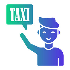 taxi Gradient icon