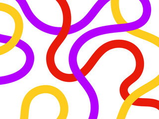Obraz premium wavy lines background : Vibrant abstract design with wave red, purple and yellow lines on a modern background. Modern, dynamic, and creative illustration perfect for graphic projects, textures, art