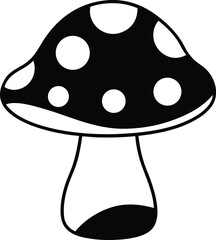vector illustration of a mushroom