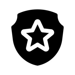 Obraz premium shield glyph icon