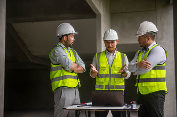 Expert architects are collaborating to design a large warehouse structure for a large transportation industry factory.