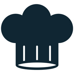 Chef hat icon vector. Perfect for restaurants, catering, and culinary themes. A simple, recognizable symbol for a professional cook or a culinary expert.