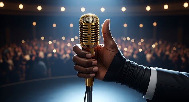 Microphone Performance Stage Audience.