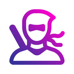 ninja gradient icon